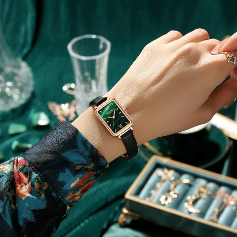 Curren Women's Square Green Dial Watch - MC2K1056 - Image 3