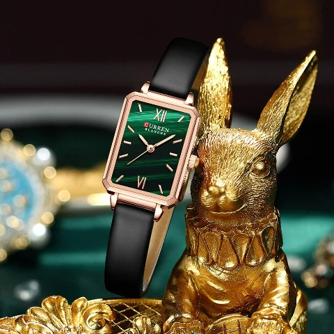 Curren Women's Square Green Dial Watch - MC2K1056 - Image 4