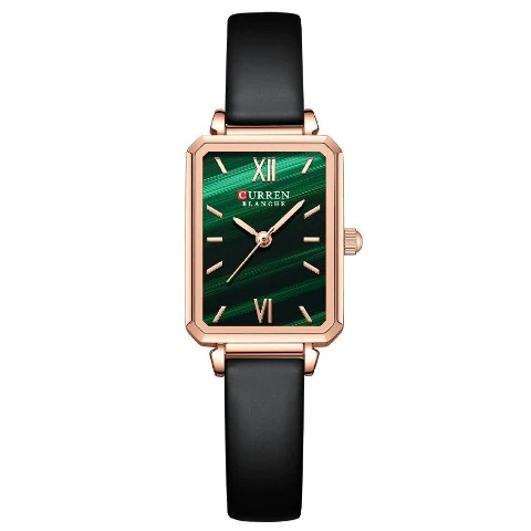 Curren Women's Square Green Dial Watch - MC2K1056